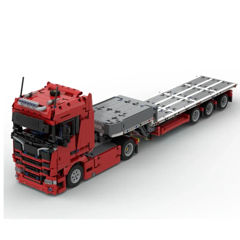 Long Distance Transporter MOC-55263 City Important Kcal Transporter 1620 Parts Building Block Model Kids Birthday Toy Gift