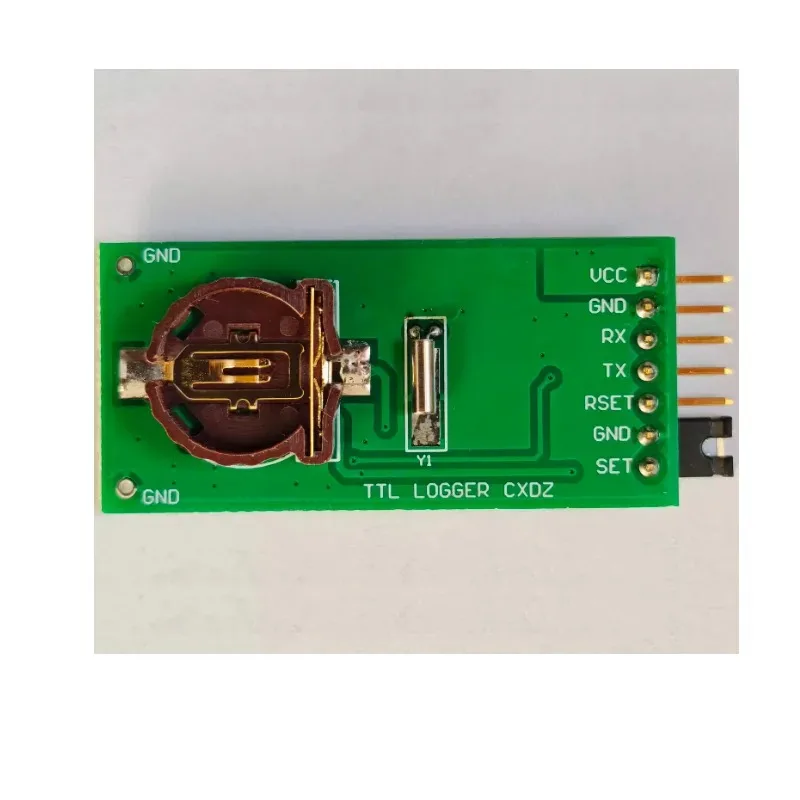 Serial Port Data Logger Module TF/SD Card Storage with RTC Clock, UART Read/Write for Arduino STM32 MCU, 3.3V/5V Data Recorder