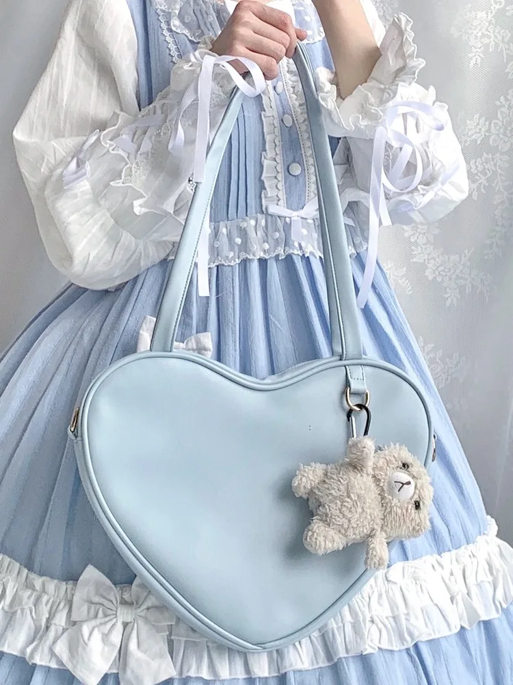 Love Handbag Large Cute All-match Shoulder Lolita Jk Uniform Bags Large Capacity Lolita Bag