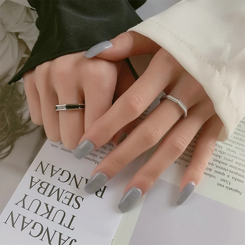 Women's 925 Sterling Silver Black & White Adjustable Ring