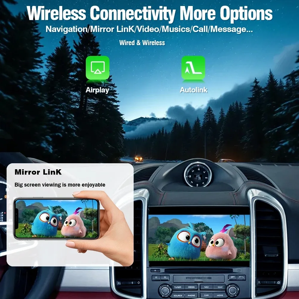 AUTOABC New Original Wireless Carplay Module Box for Porsche Cayenne Macan 911 Panamera Bosxter PCM3.1 PCM4.0 System With Android Auto Rearview Camera Airplay view 5
