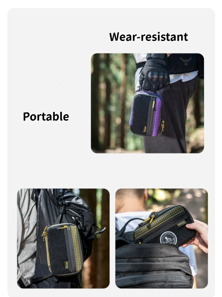 HIKEMAN Outdoor Taktische EDC Aufbewahrungstasche Werkzeugtasche Tragbarer Mini-Erste-Hilfe-Kasten – Detail 5