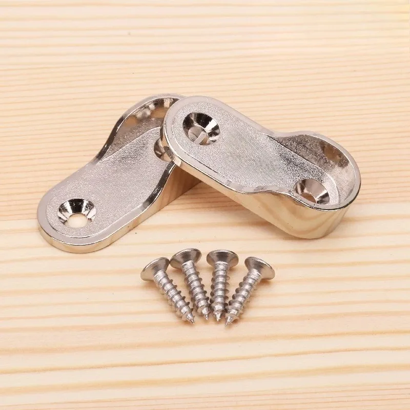 Wardrobe hanging clothes rod hanger holder, clothes drying rod flange seat, wardrobe base fixing hook, hardware accessories