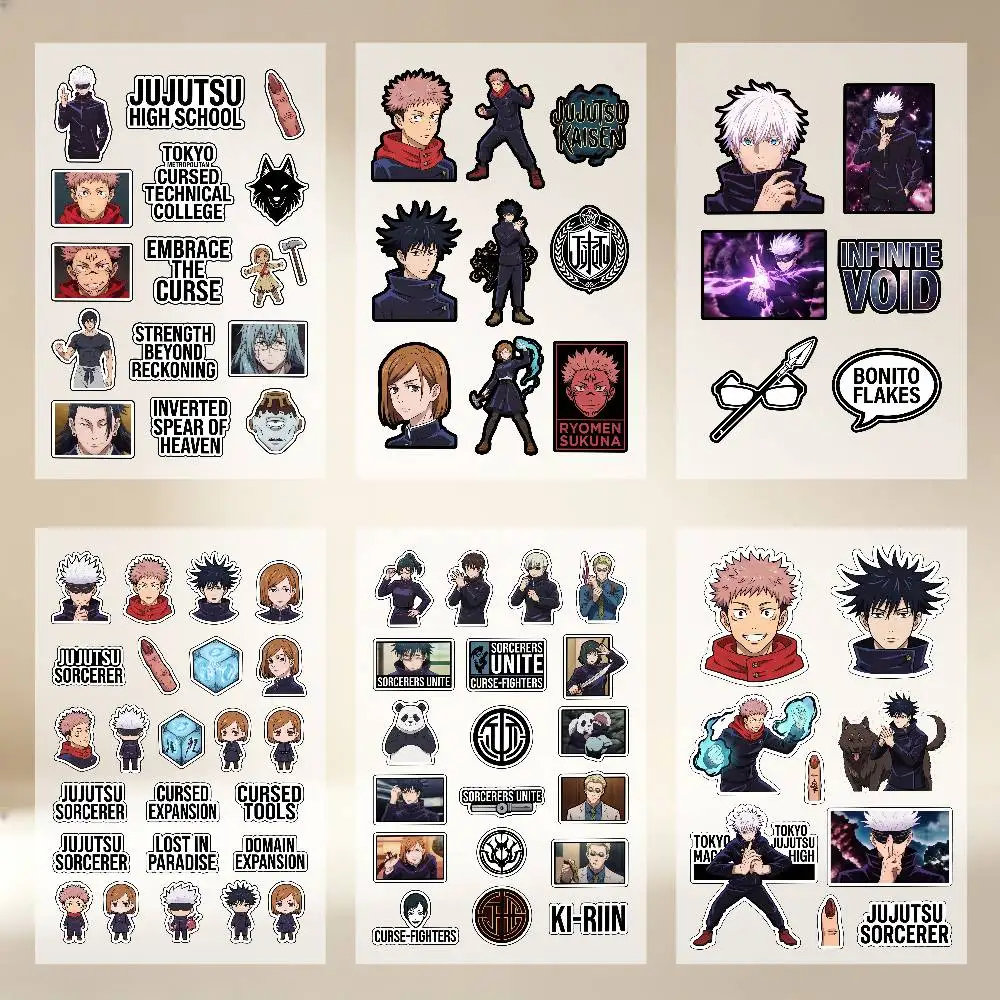 J-Jujutsu Kaisen G-Gojo Satoru Stickers Auto Body Bumper Windows Motorcycle Laptop Walls Vinyl Decal Car Tuning Accessories