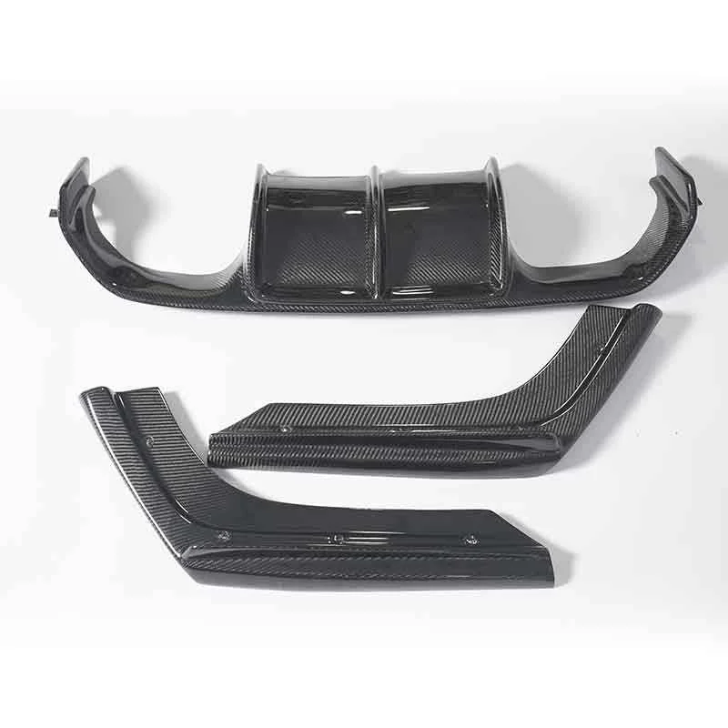 Carbon Fiber Rear Diffuser for  F80 F82 M3 M4 2015-2019 Rear Bumper Lip Upgrade to V Style Rear Diffuser