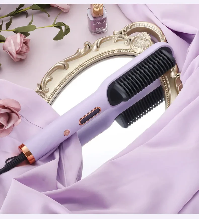 Hot Sale Mini Hair Straightener Hot Comb Customized Hair Styling Tools Hair Brush Straightener Comb