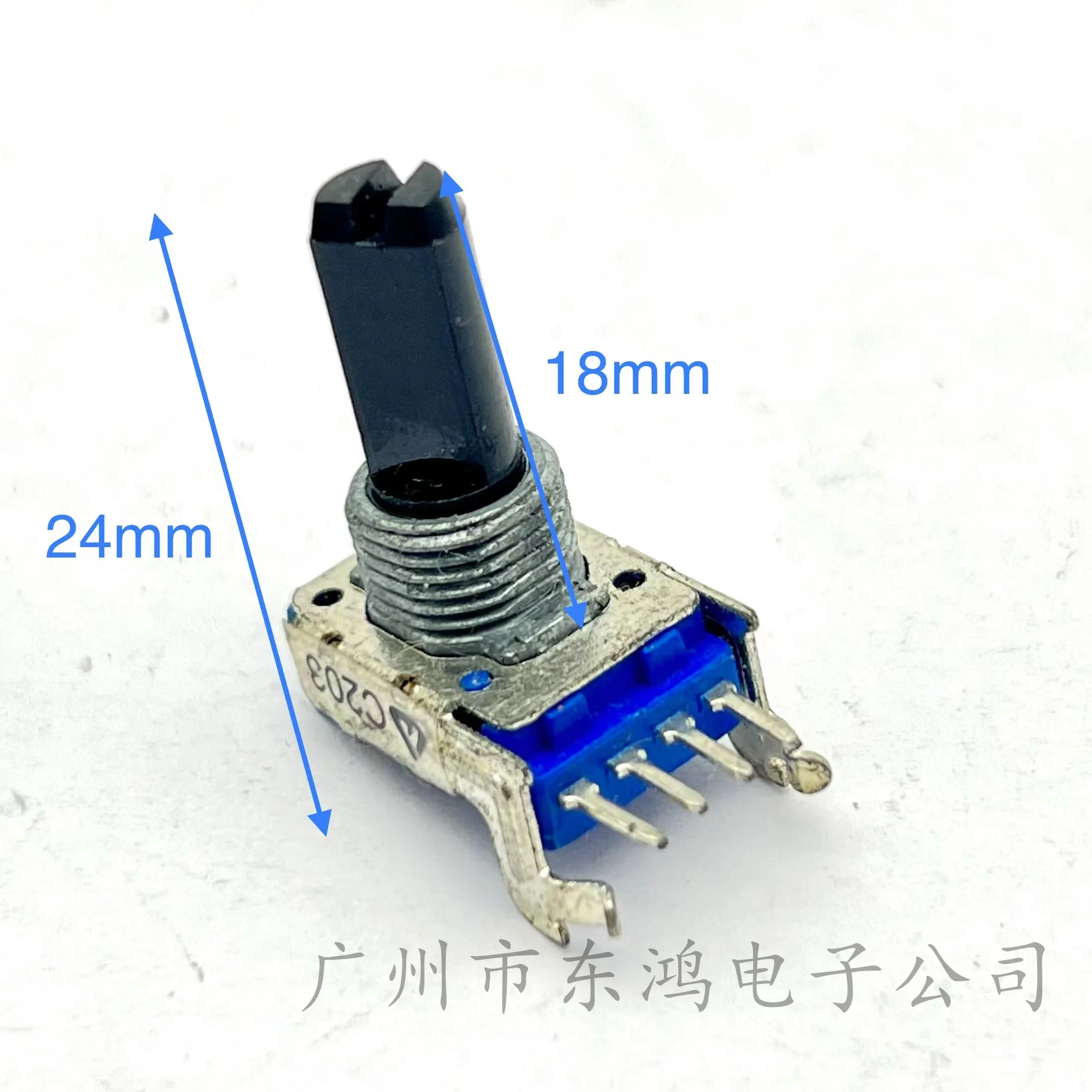 1 PCS Difeng RK11 potentiometer 4-pin C20K shaft length 18MM