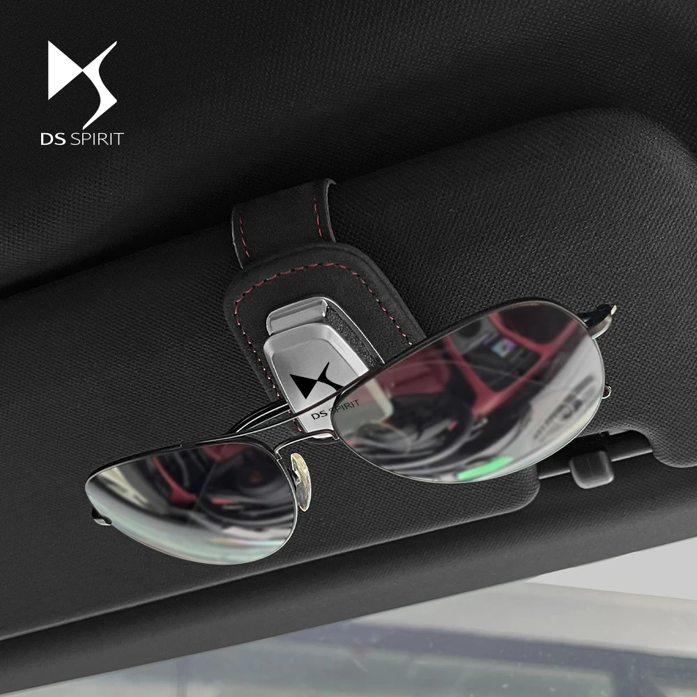 Car Sunglass Holder Clip Auto Accessories For DS 3 Crossback DS7 DS4 DS3 DS SPIRIT Citroen X E-Tense DS5 DS6 5LS Wild Rubis 2023