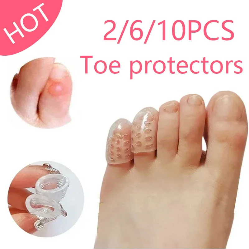 

Silicone Toe Caps Anti-Friction Breathable Toe Protector Prevents Blisters Toe Caps Cover Protectors Foot Care Tools