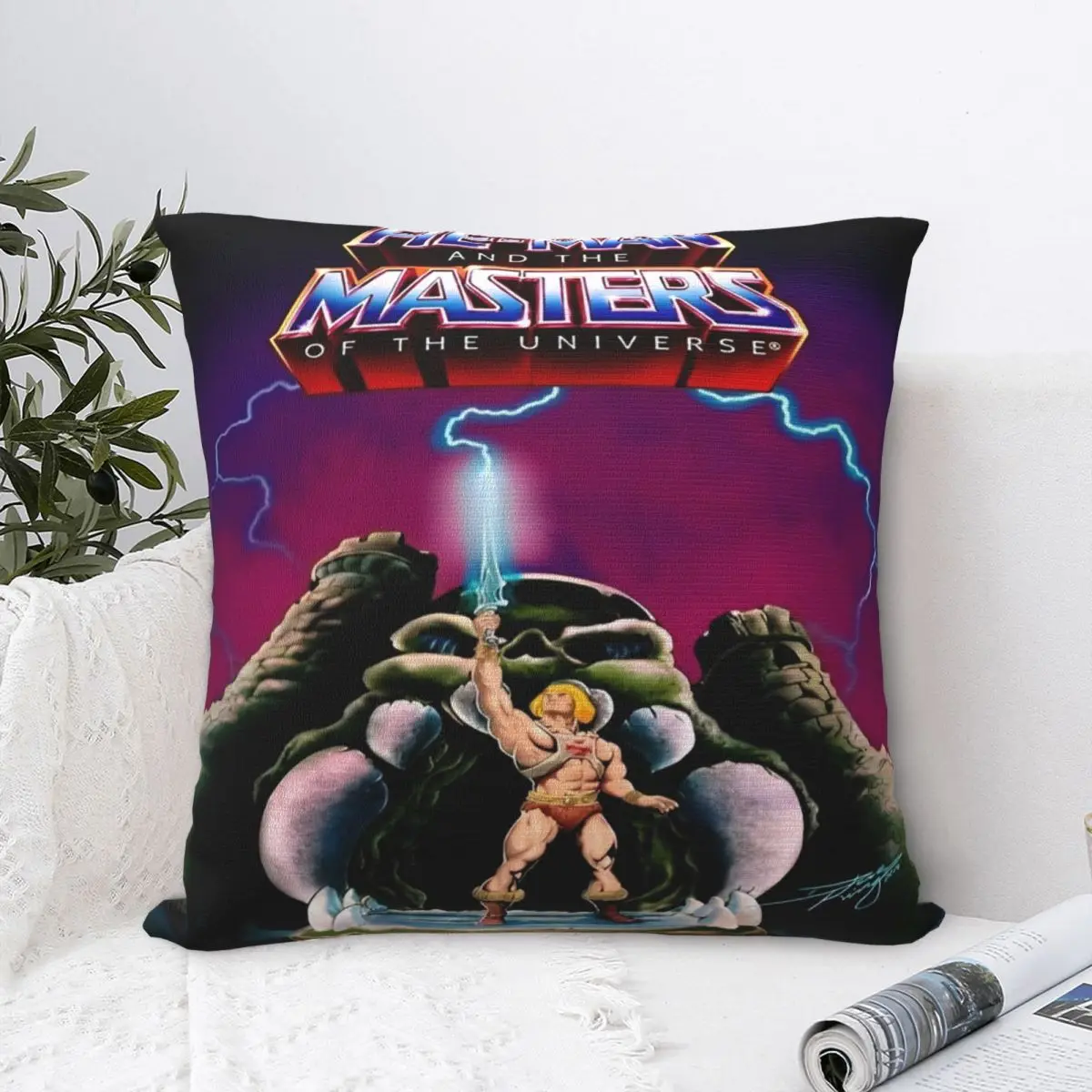 Soft and Sweet Car He Man Masters Of The Universe Decoration Pillowcases Stuff Pillow Covers Square Multi Size