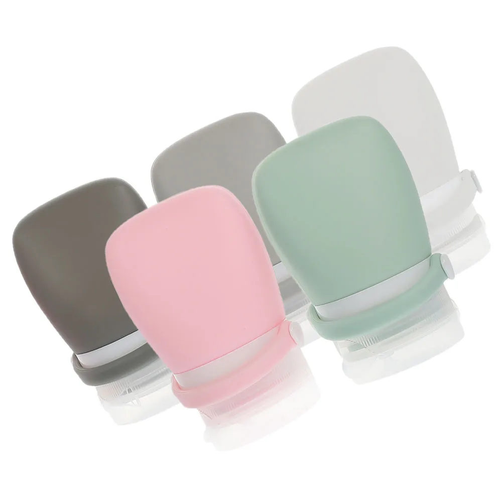 

5pcs 30Ml Travel Bottles Empty Silicone Lotion Bottle Refillable Leakproof Toiletries Container For Shampoo Perfume Reusable