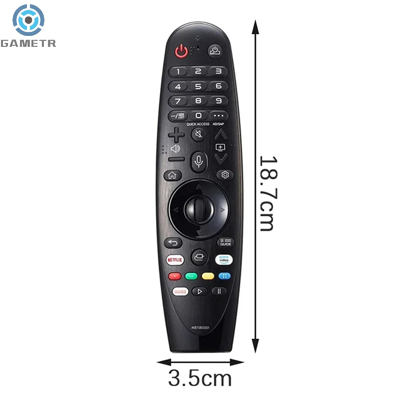 Universal Infrared Remote Commander, substituição para LG Smart TV, Controle remoto, AKB75855501 MR20GA, 1Pc