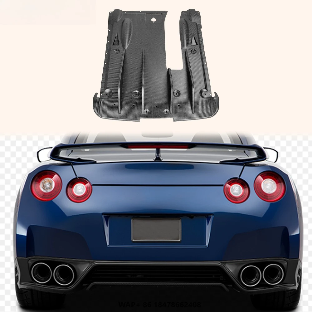 

For Nissan 2012 on R35 GTR EPA Style Matte Carbon Rear Under Bottom Diffuser