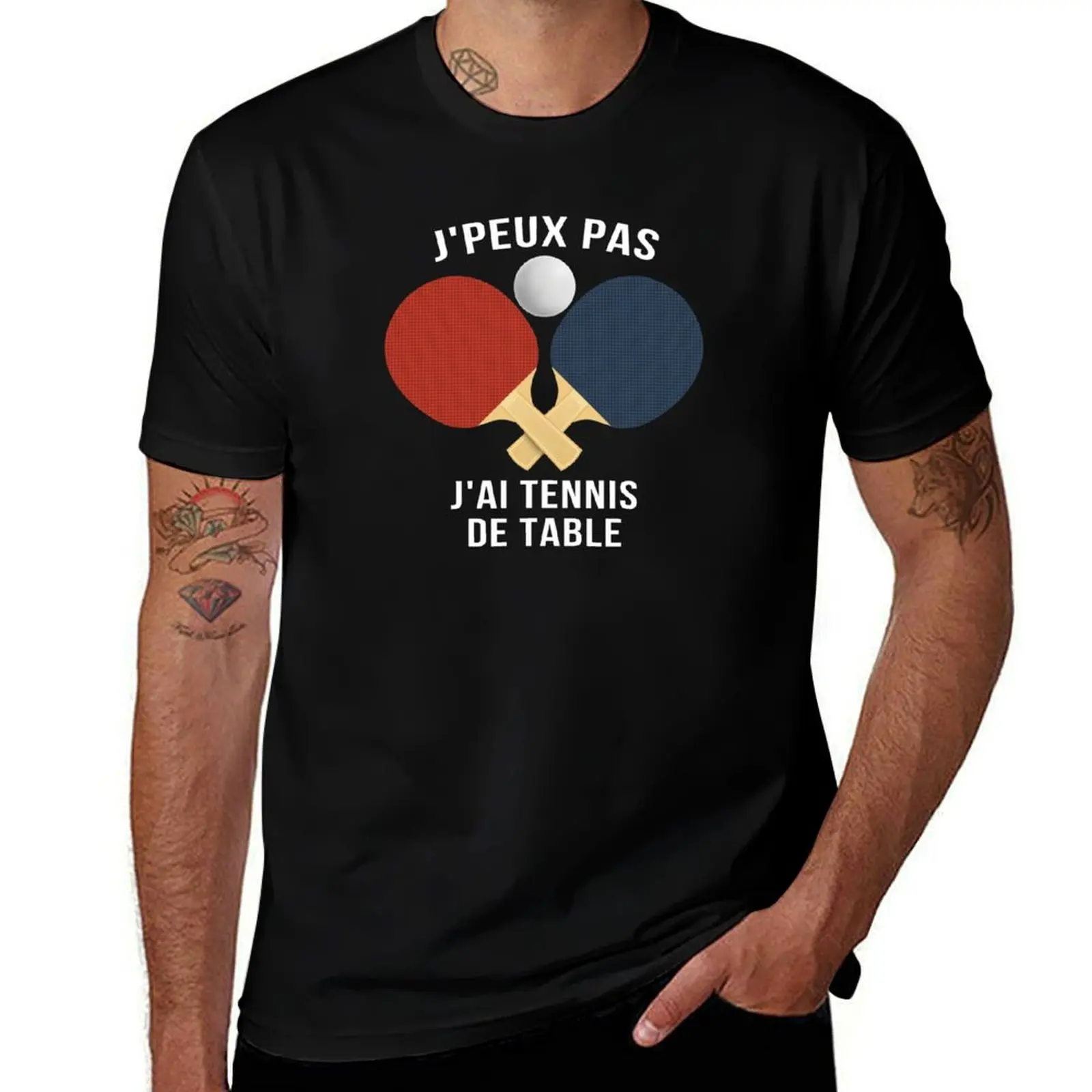 Cadeau Joueur De Tennis De Table-cadeau humor ping pong, idee cadeau pongiste camiseta hombre gráfico camiseta
