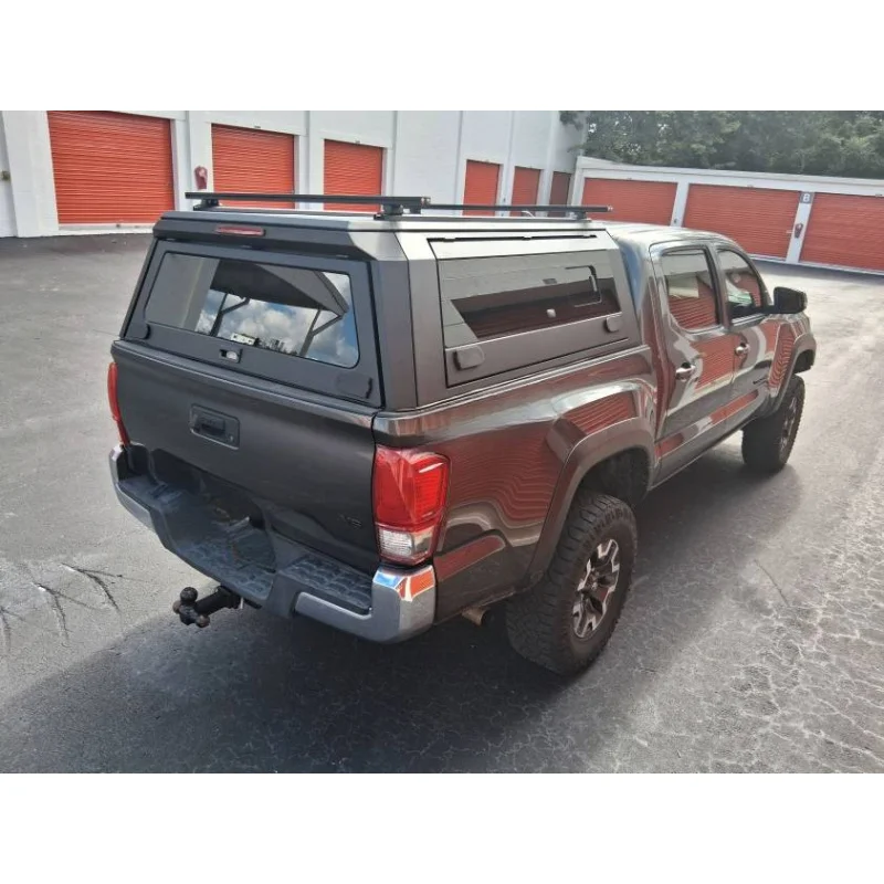 High Quality Instock Fast Shipping Pickup Truck Canopy Topper Cap Camper Shell Fit Tacoma 5FT 6FT Truck Bed