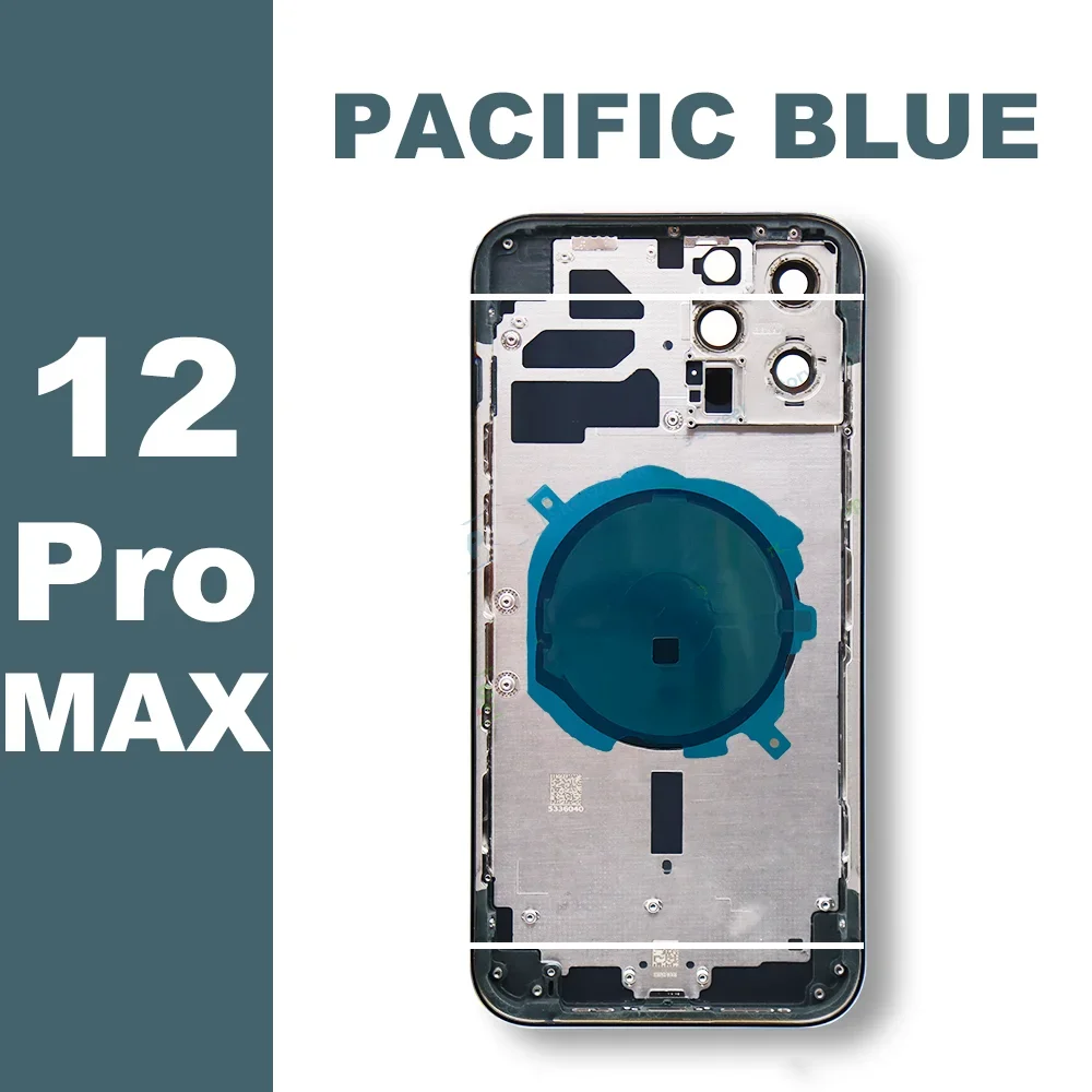 AAA New High Quality OEM For Iphone 12 Pro Max Housing Cover Battery Door Rear Chassis Middl Frame with Back Glass For 12pro max