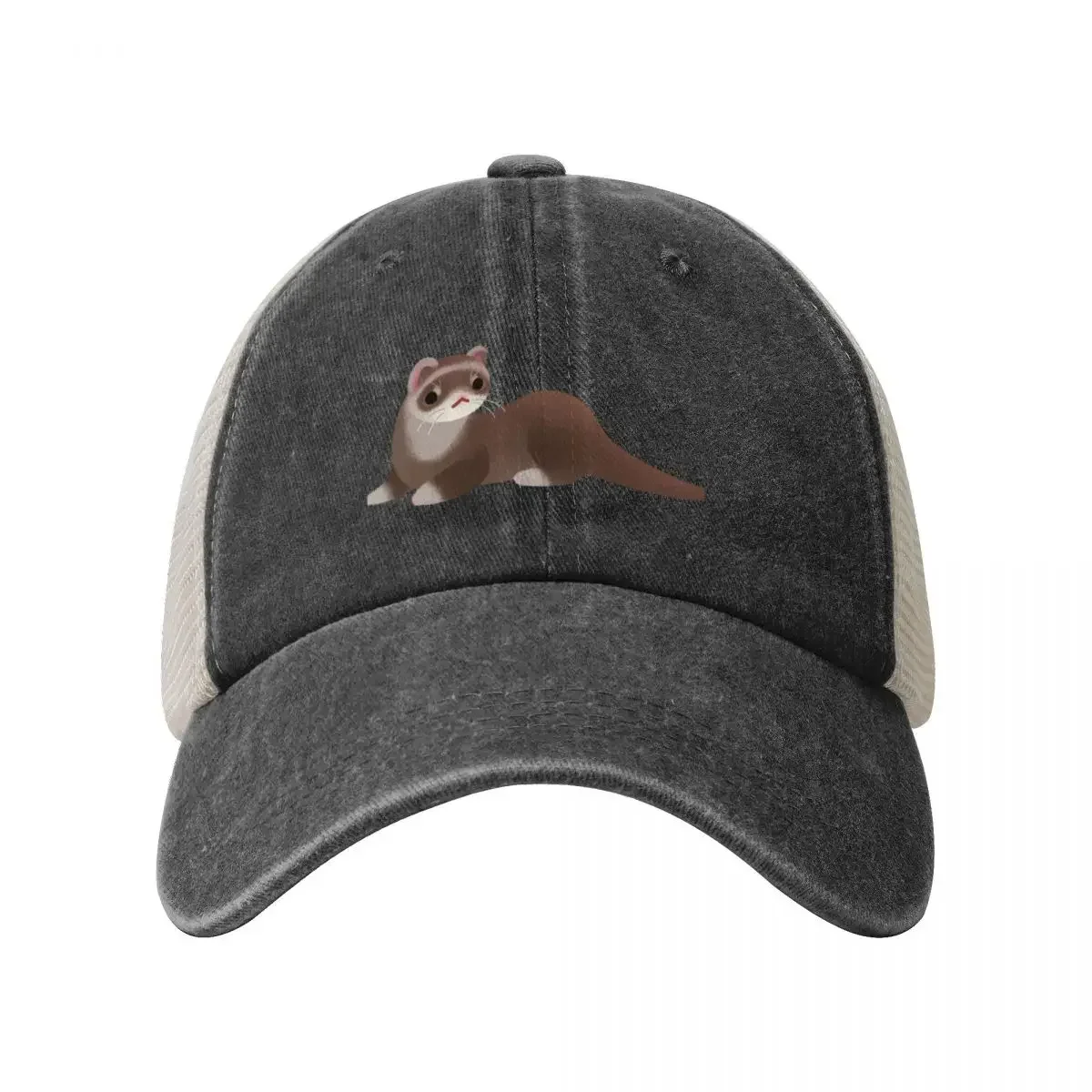 Ferret - bright Cowboy Mesh Baseball Cap |-F-| Sun Hat For Children Women Caps Men's