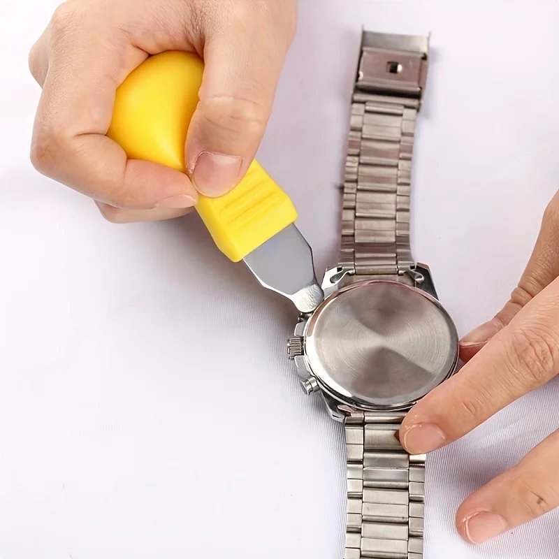 1pc Watch Repair Tool Kit - Multi-Purpose with Yellow Wrench, Clock Movement Accessory, Lifting Knife - DIY & Professional Use