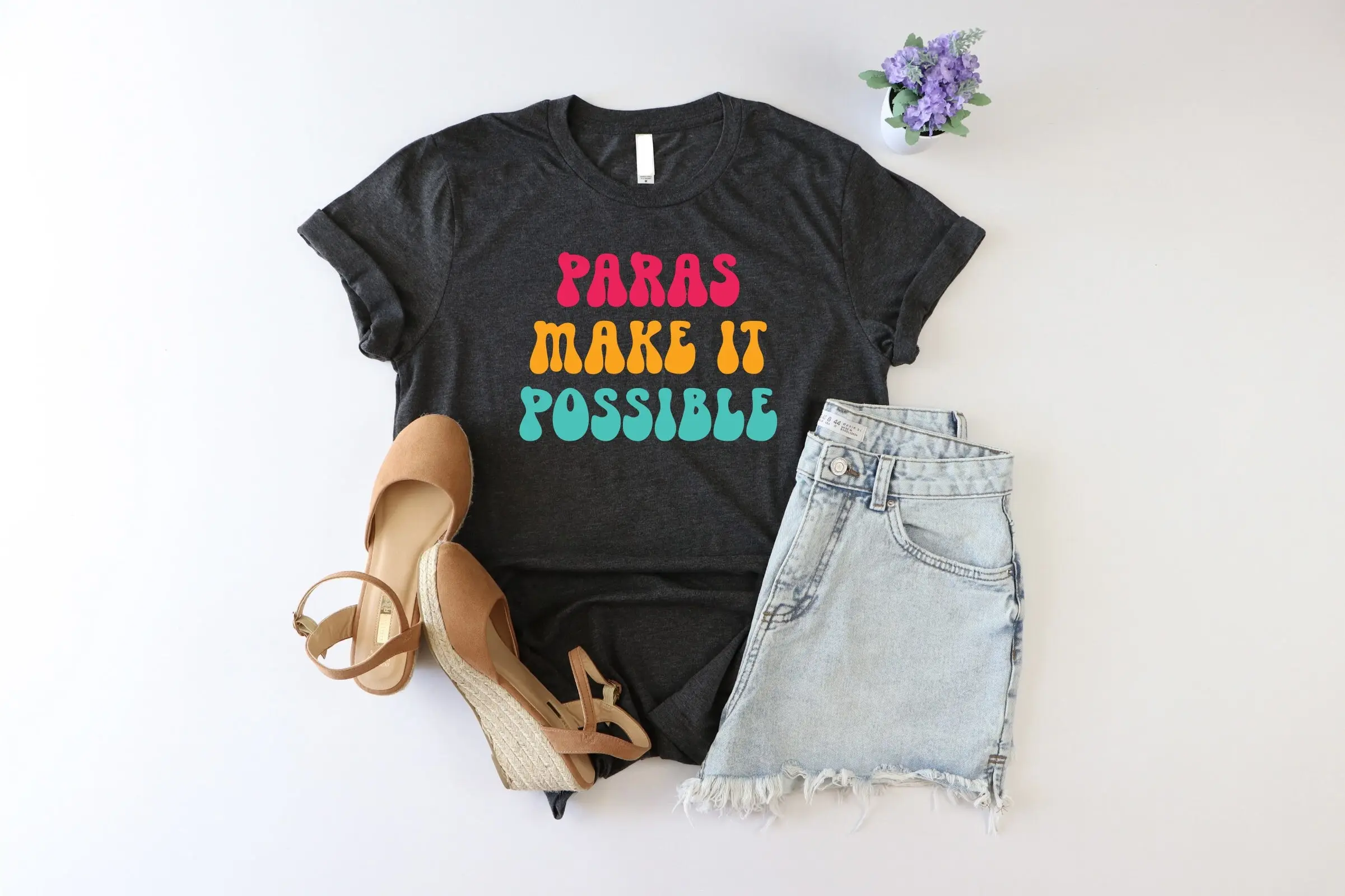 Paras Make It Possible T Shirt Paraeducator Teacher Aide Special Education AssistanT