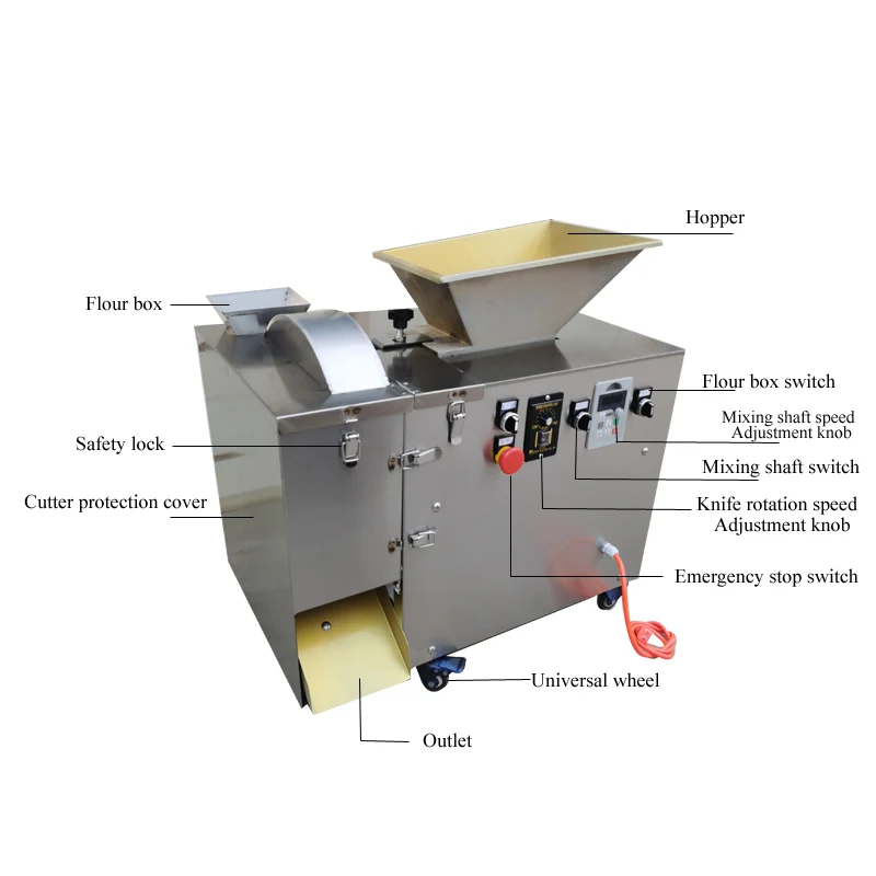 110V 220V Dough Divider  Machine Steamed Bread Manufacturer Dough Cutting Machine