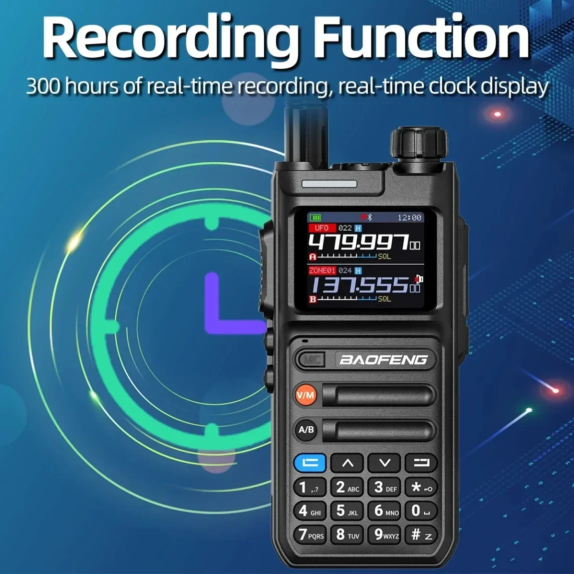

BAOFENG AR 26 GPS Walkie Talkie 10W Long Range Phone APP Bluetooth Programming Multi Air Band Wireless Copy Frequency Ham Radio