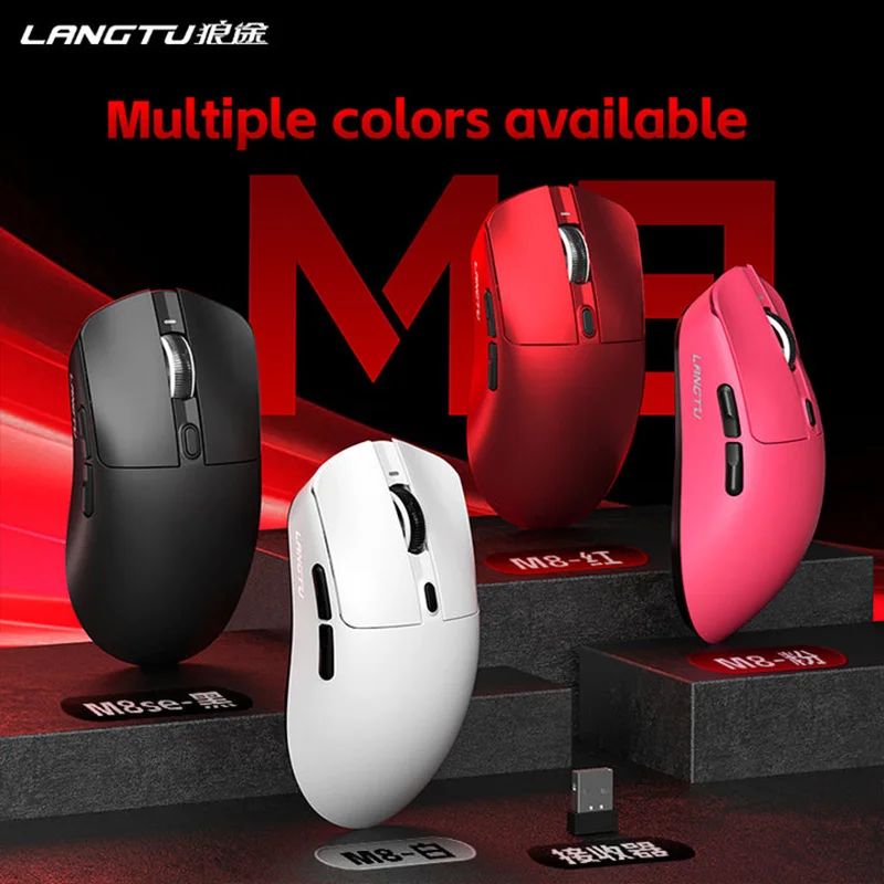 Langtu M8 Series M8 Max M8 SE Tri Mode Gaming Mouse Lightweight Bluetooth Wireless Mouse For Office And Gaming