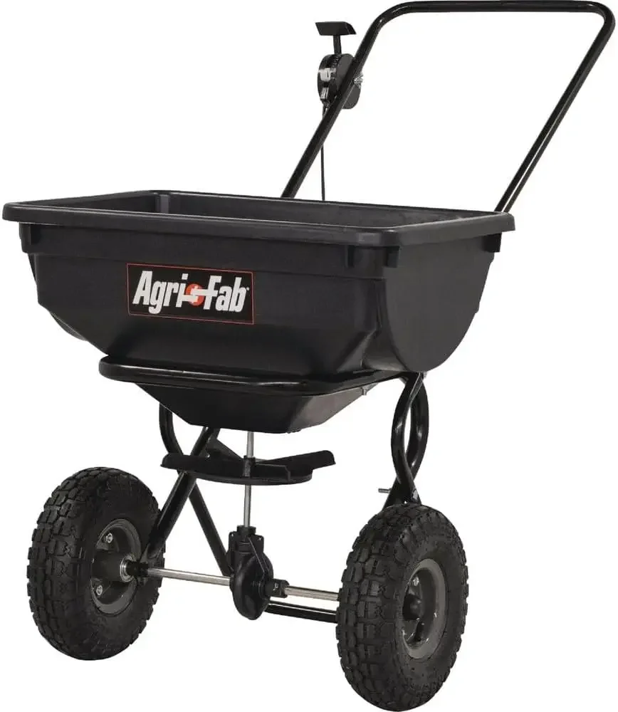 85-Pound Push Broadcast Spreader 45-0388, Black