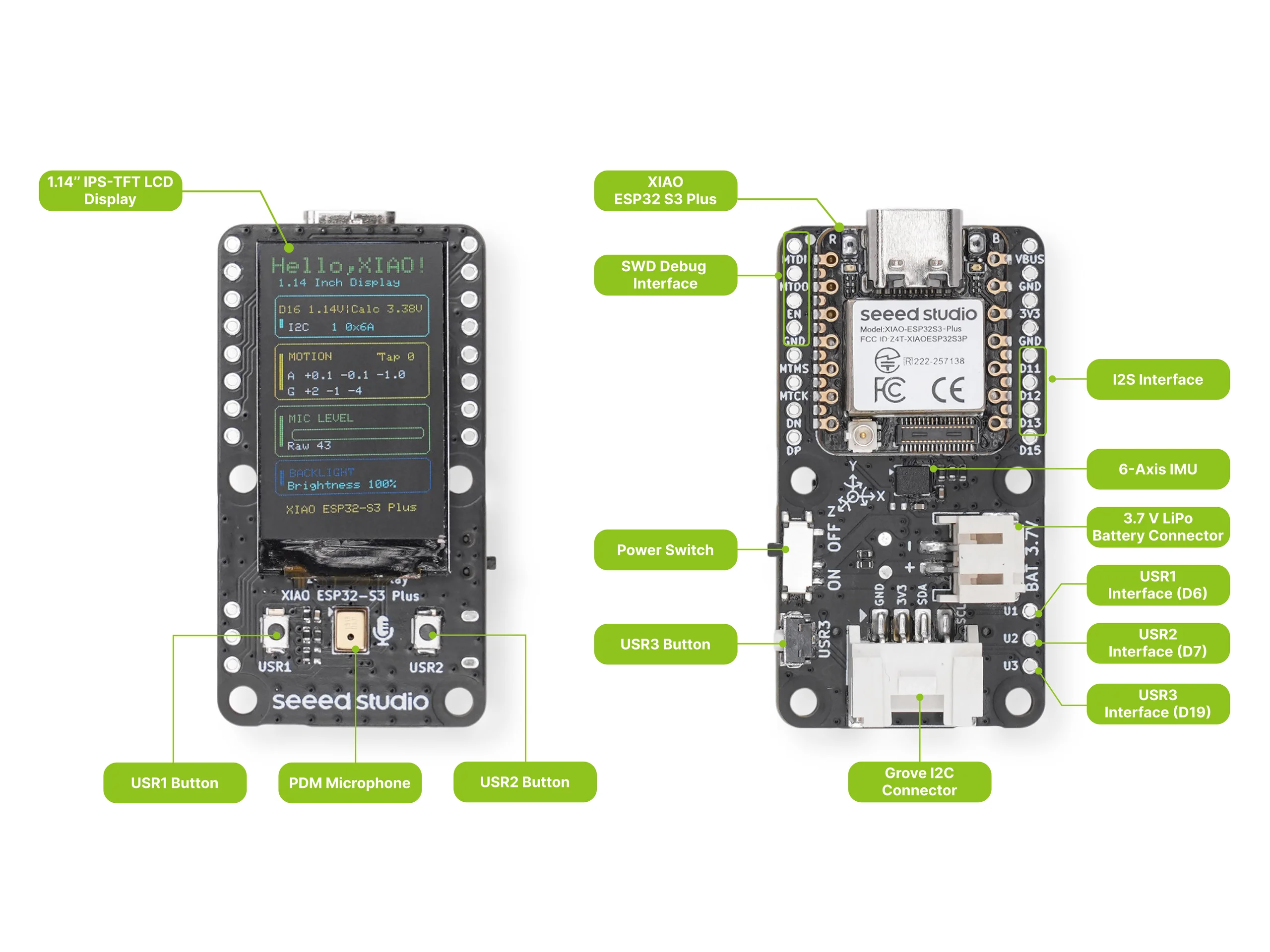 XIAO 1.14'' IPS  Display(ESP32-S3)