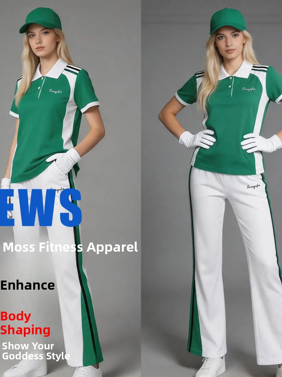 new-fitness-aerobics-summer-thin-sportswear-white-green-outdoor-performance-clothes-recommended-by-teacher-mingyan