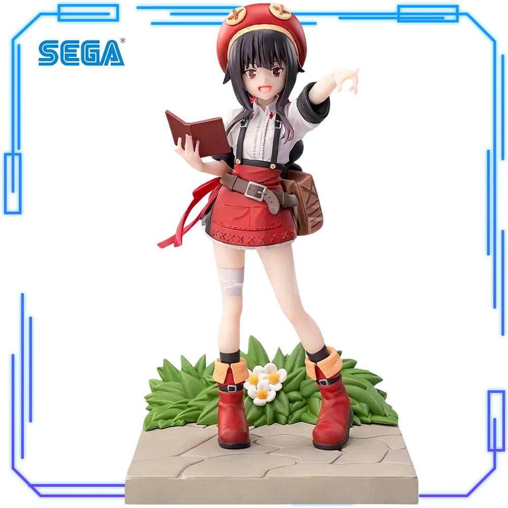 

In Stock SEGAOriginal Genuine Anime Kono Subarashii Sekai Ni Shukufuku O 3 Megumin Chomusuke Model Toys Luminasta Figure Gift