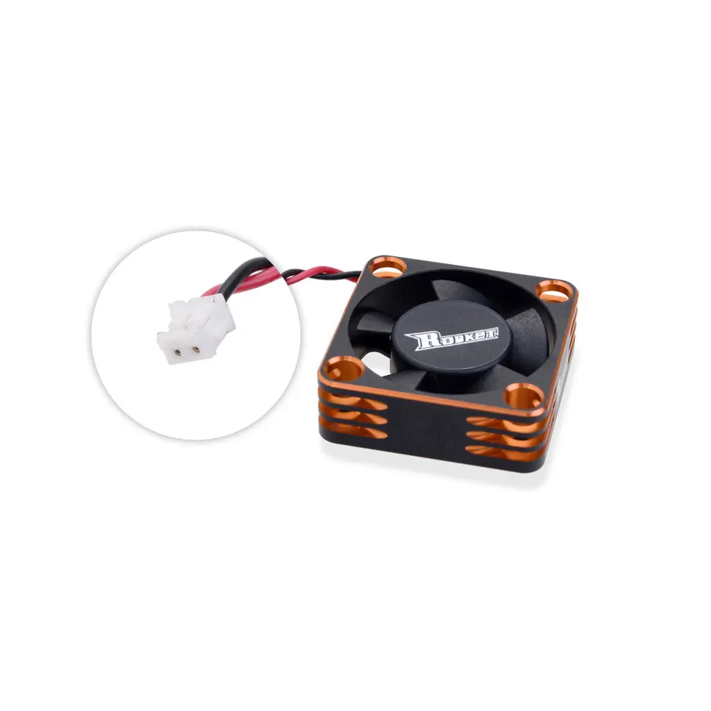 2 Stück SURPASS Rocket Kühlventilator 25mm 30mm 35mm 40mm 50mm Metall-Motorlüfter Wärmeableitungsventilatoren Abdeckung für 1/8 1/10 RC Auto Motor – Detail 12