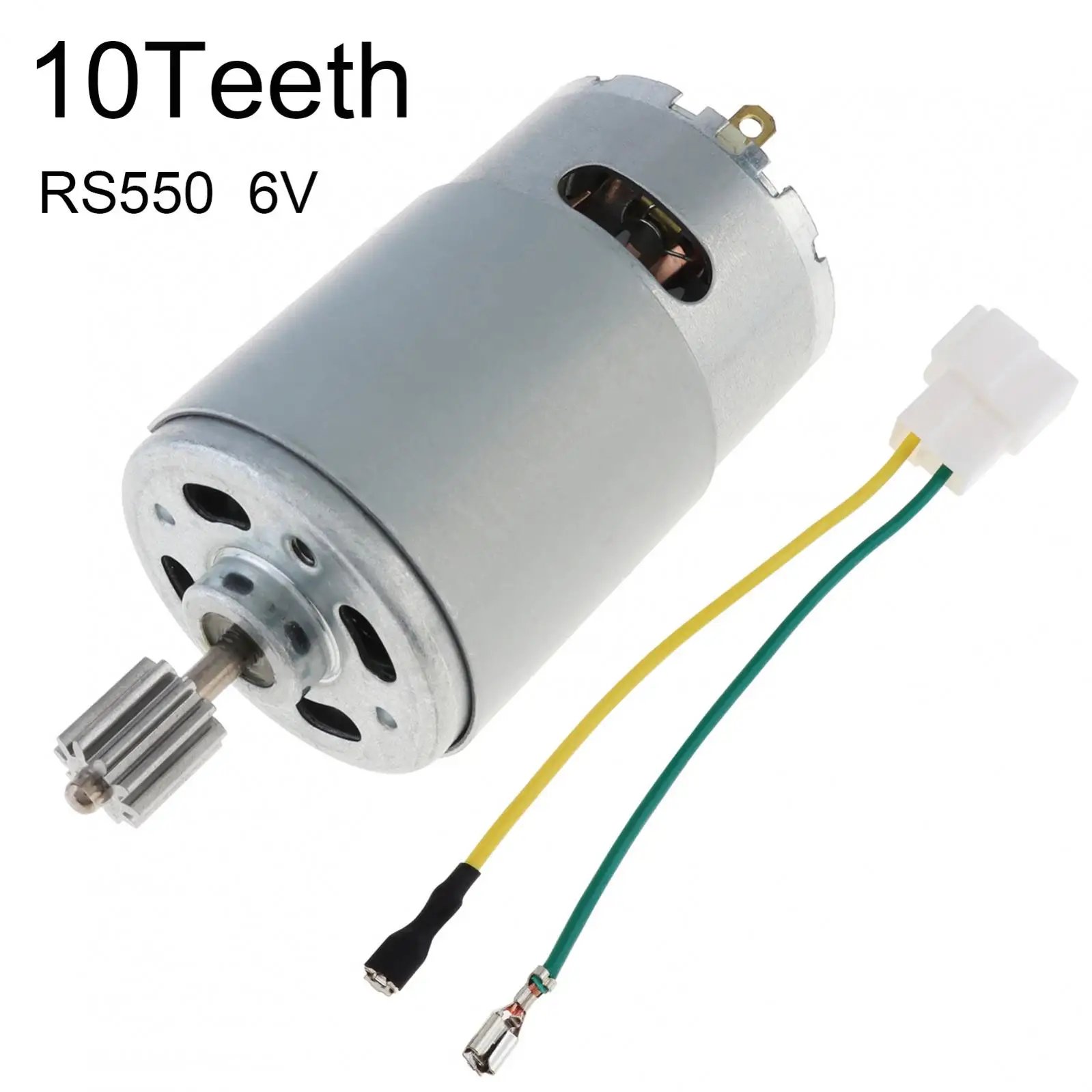 

RS550 10 Teeth DC Motor Kids Ride On Toys Car Motor 6V Electric Motor for Remote Control Car,Kids Ride On Car SUV Parts