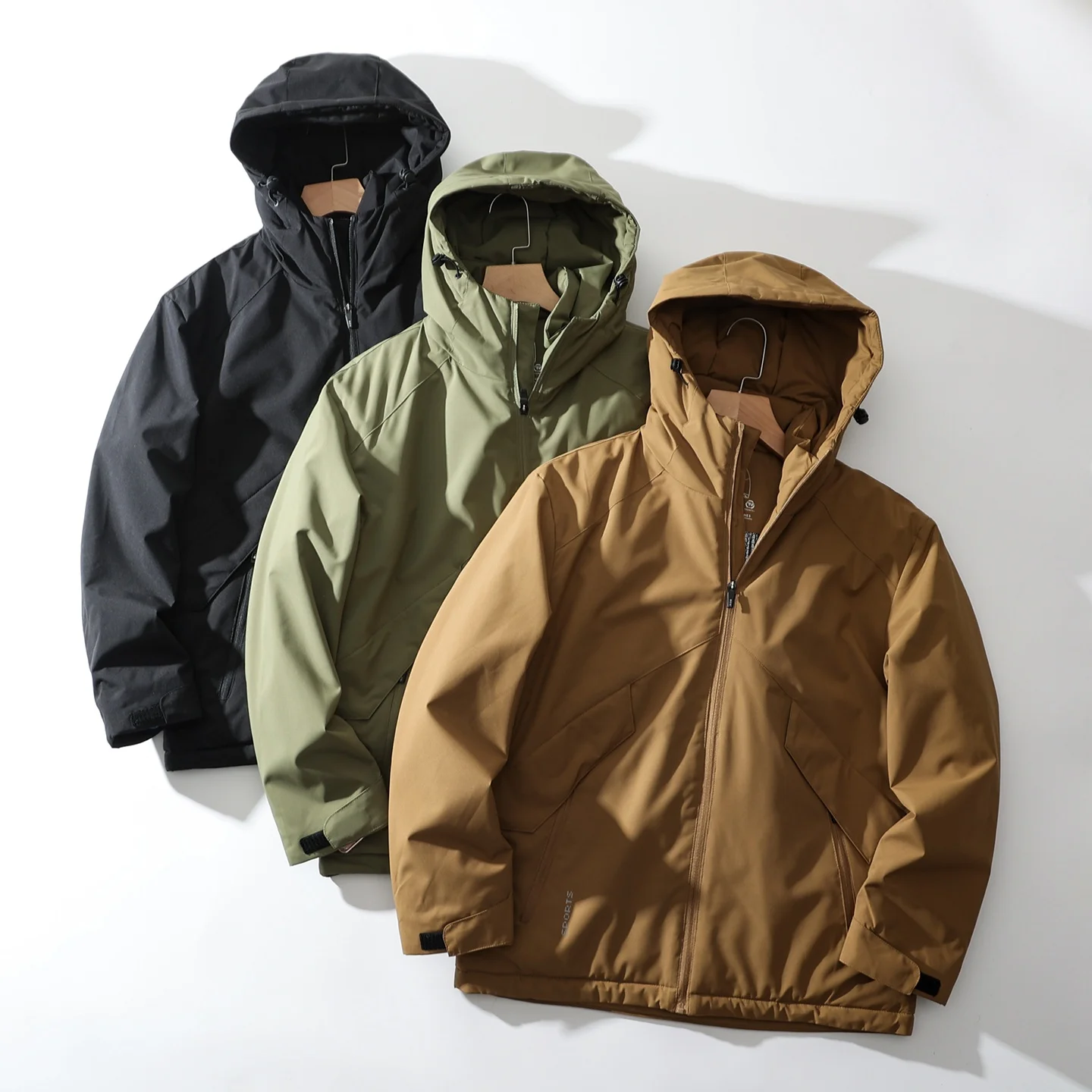 

Утепленная мужская хлопковая куртка с капюшоном Aphene для активного отдыха, ветрозащитная, водоотталкивающая, осенне-зимняя, модная, в городском стиле