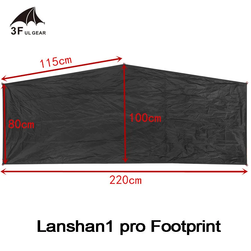 3F UL GEAR Lanshan1 / Lanshan 1pro / Lanshan 2 / Lanshan 2pro oryginalny 15D Silnylon wodoodporny namiot na podłoże