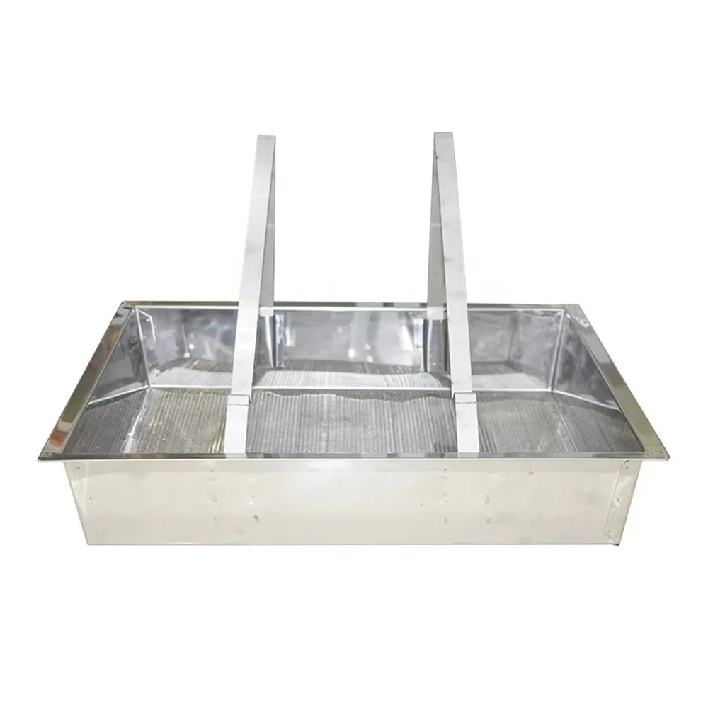 Beekeeping Honey Tank Stainless Steel Frame Holder Comb Cutting Tray Uncapping Shelving Apiculture Supplies Durable