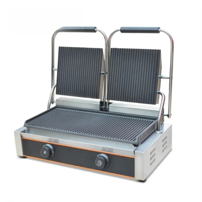 Double Contact Grill Steak Plate Grill Electric Fryer Fryer Multifunctional Fryer Sandwich Grill Commercial Cooking Machine