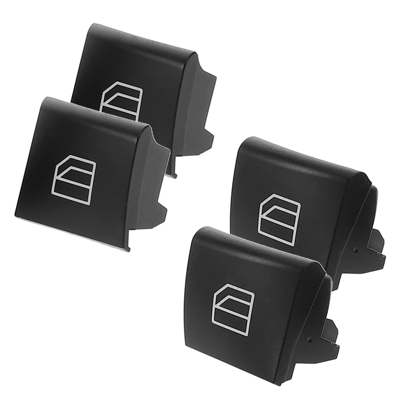 

4Pcs Car Power Window Switch Cover Cap Durable Easy Install for R W164 X164 2518300290 Car Window Lift Switch