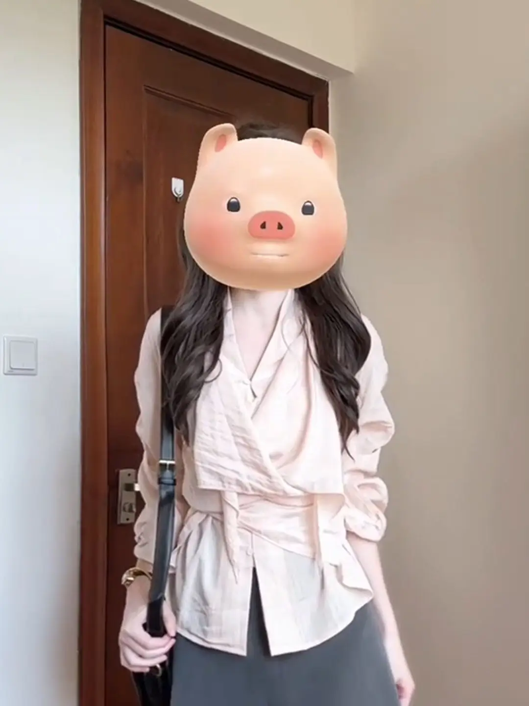 

Модная корейская женская летняя блузка с V-образным вырезом, розового цвета, с поясом, подчеркивающим талию, в стиле Pure Desire, элегантная