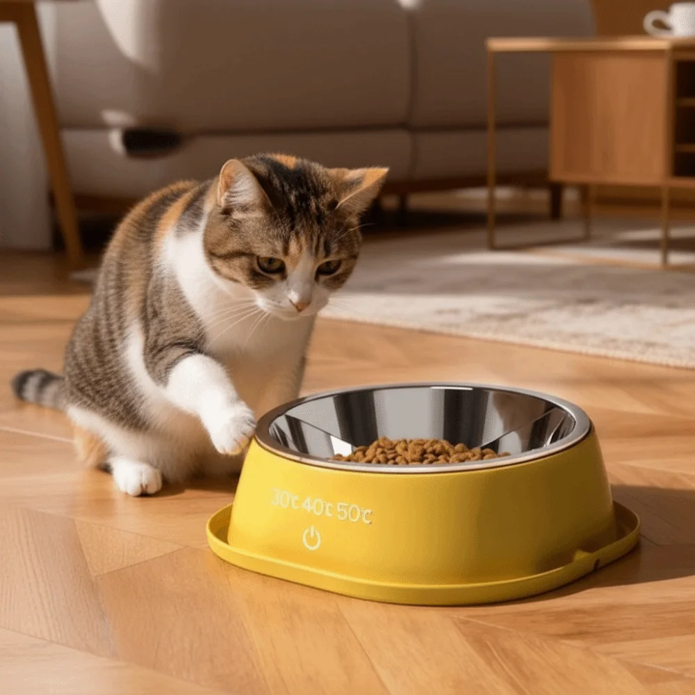 

Constant Temperature Heated Pet Water Bowl Anti-dry Burning High-capacity Pet Water Fountain Stable Noiseless