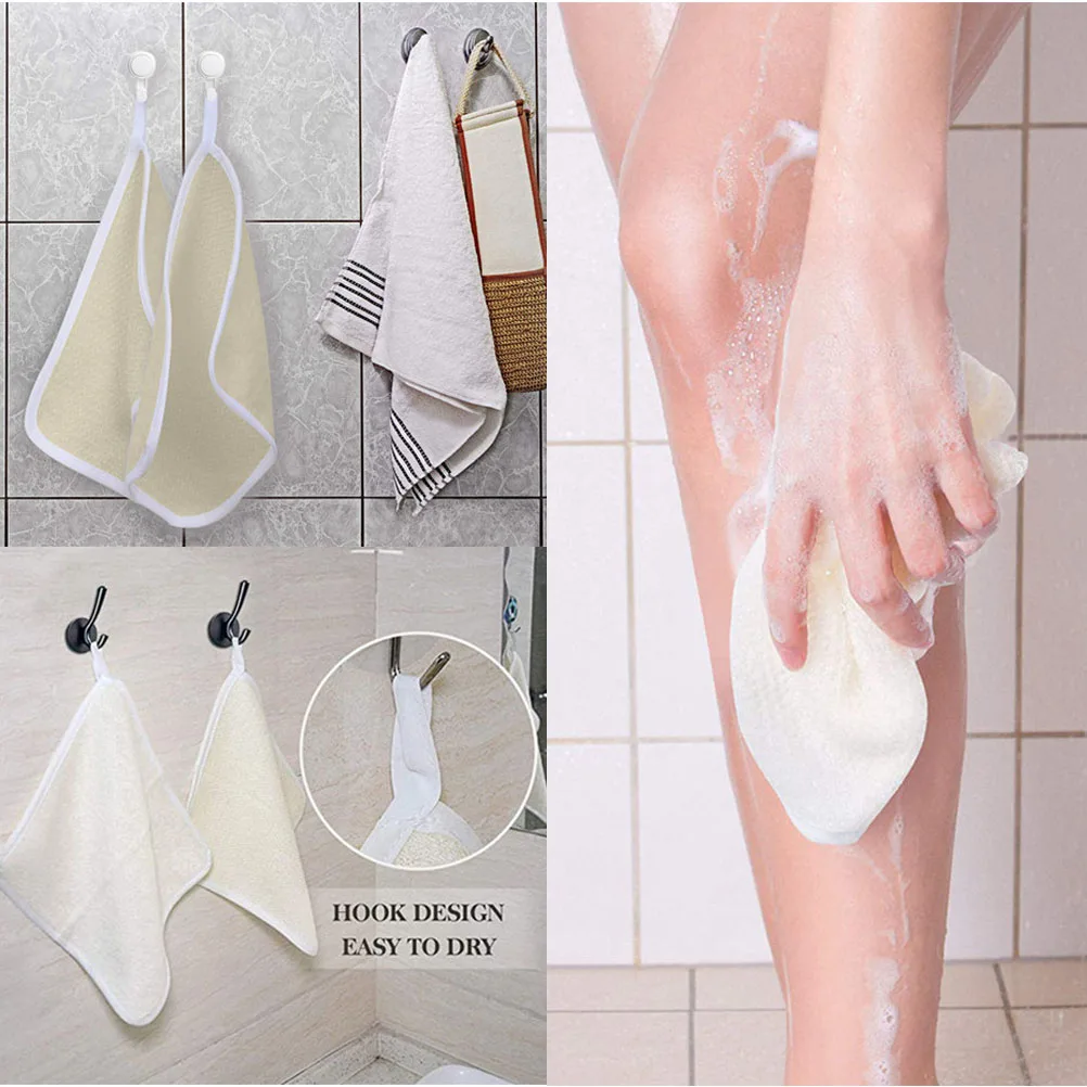 Take  Shower Wide Usage Exfoliating Face and Body Wash Cloths Exfoliating Scrub Cloth Nylon Towel Soft Weave Bath Cloth