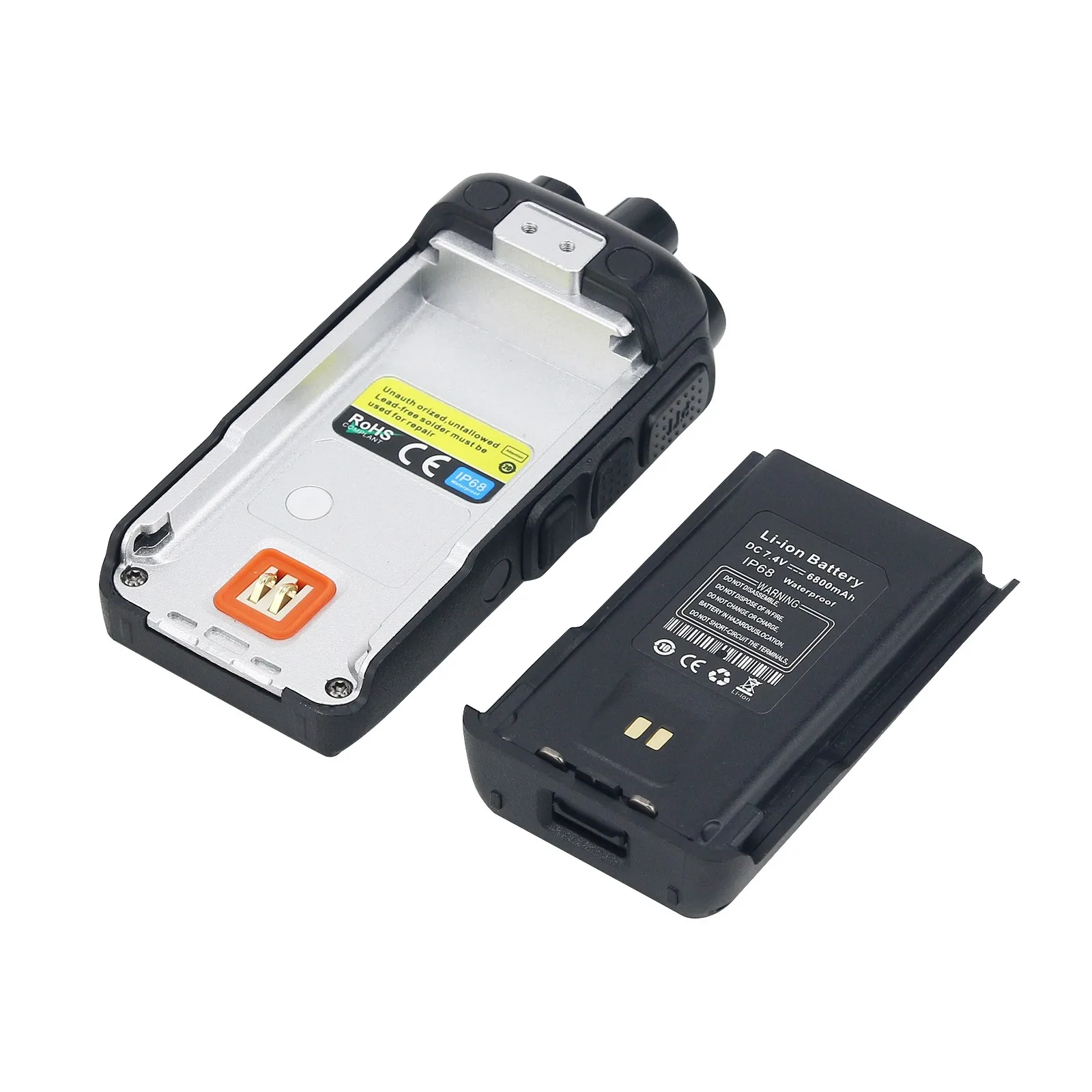 Professional IP68 Waterproof Walkie Talkie VHF/UHF Handheld Transceiver with 198 Channels