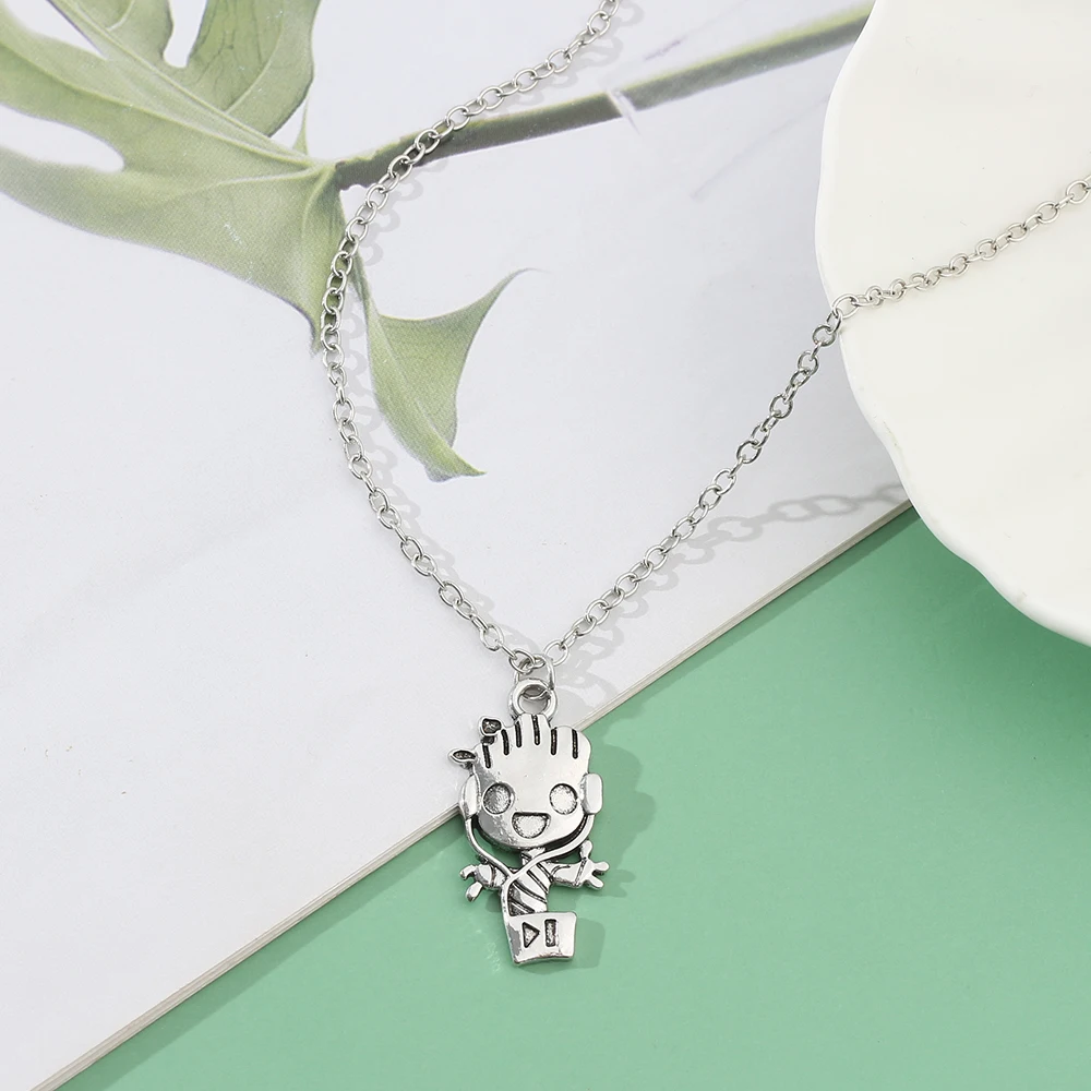 Marvel Films Sieraden Speelgoed Bewakers Van De Galaxy Groot Hanger Ketting Mode Kettingen