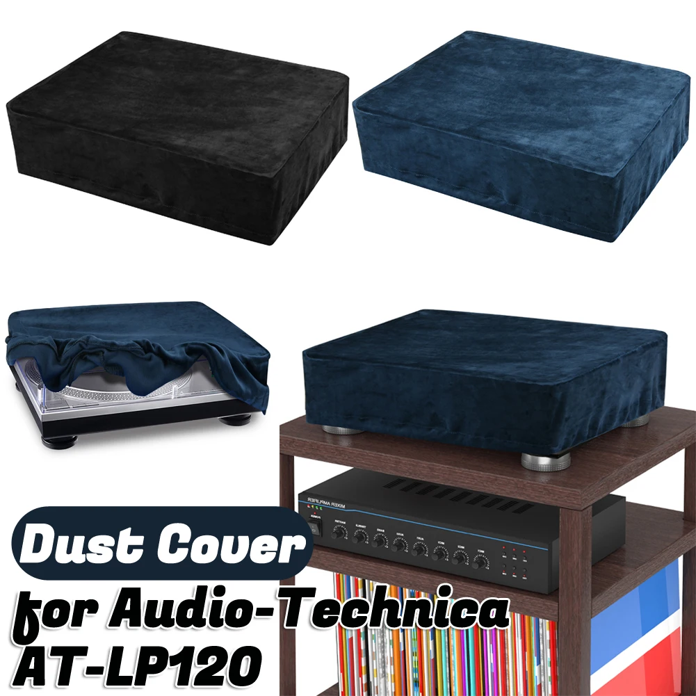 For Audio-Technica AT-LP120XUSB Turntable Dust Cover Protector Wear Resist Stereo Turntable Protective Cover Short-pile Sleeves