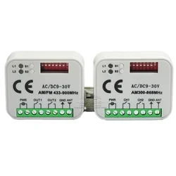 Hot Sale 300-868mhz Rc Universal Wireless Usb Receiver 8 Dip Switch Receiver For Automatic Door