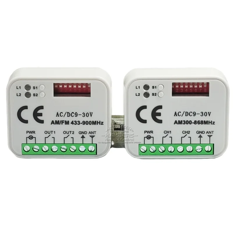 Hot Sale 300-868mhz Rc Universal Wireless Usb Receiver 8 Dip Switch Receiver For Automatic Door