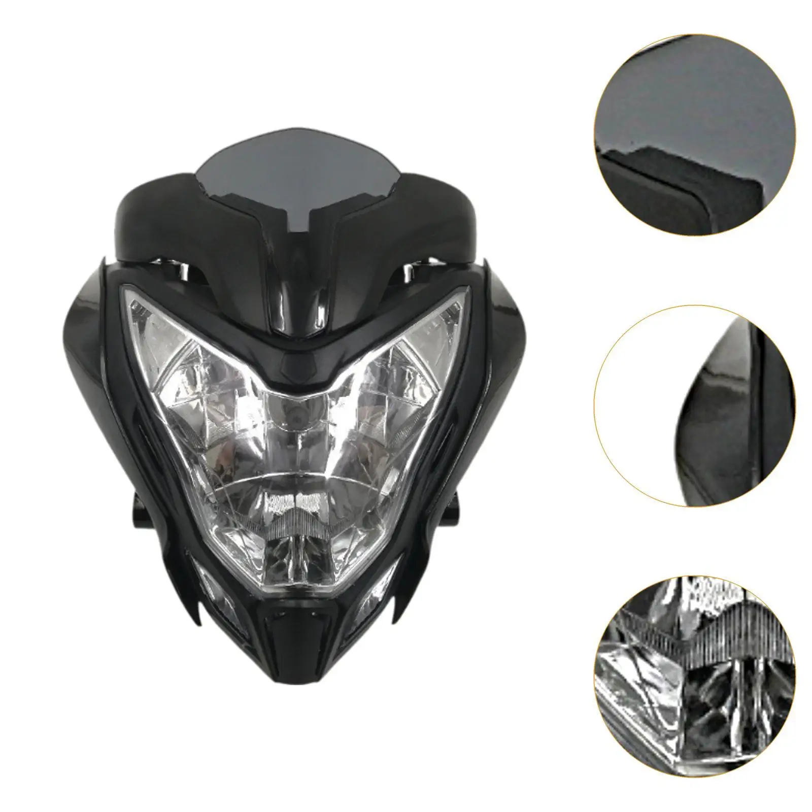 Motorcycle Headlight Stable Performance Premium Directly Replace Spare Part Easily Install Motorbike Front Lamp for Pulsar