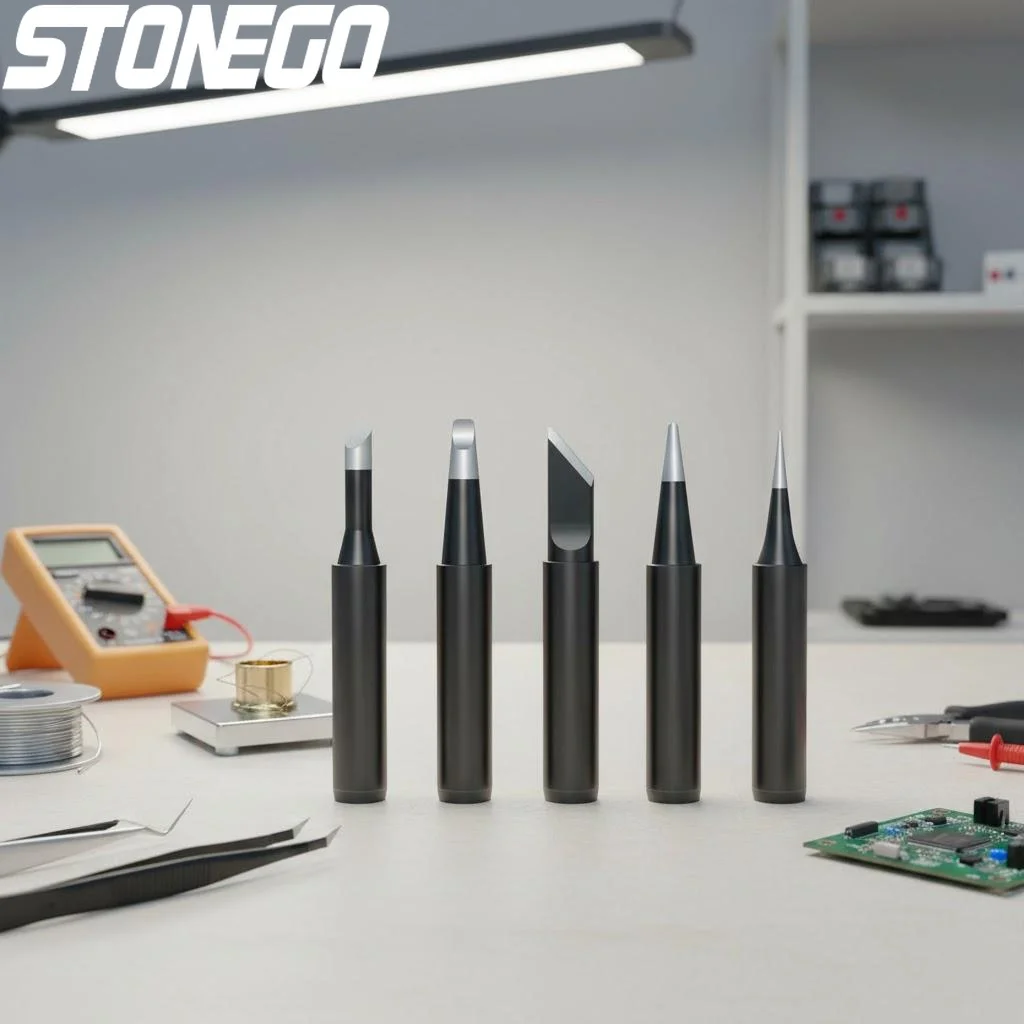 

STONEGO Iron Head Solder Tip Black Alloy Coating for 900M 936 937 938 969 8586 852D Soldering Iron Tips