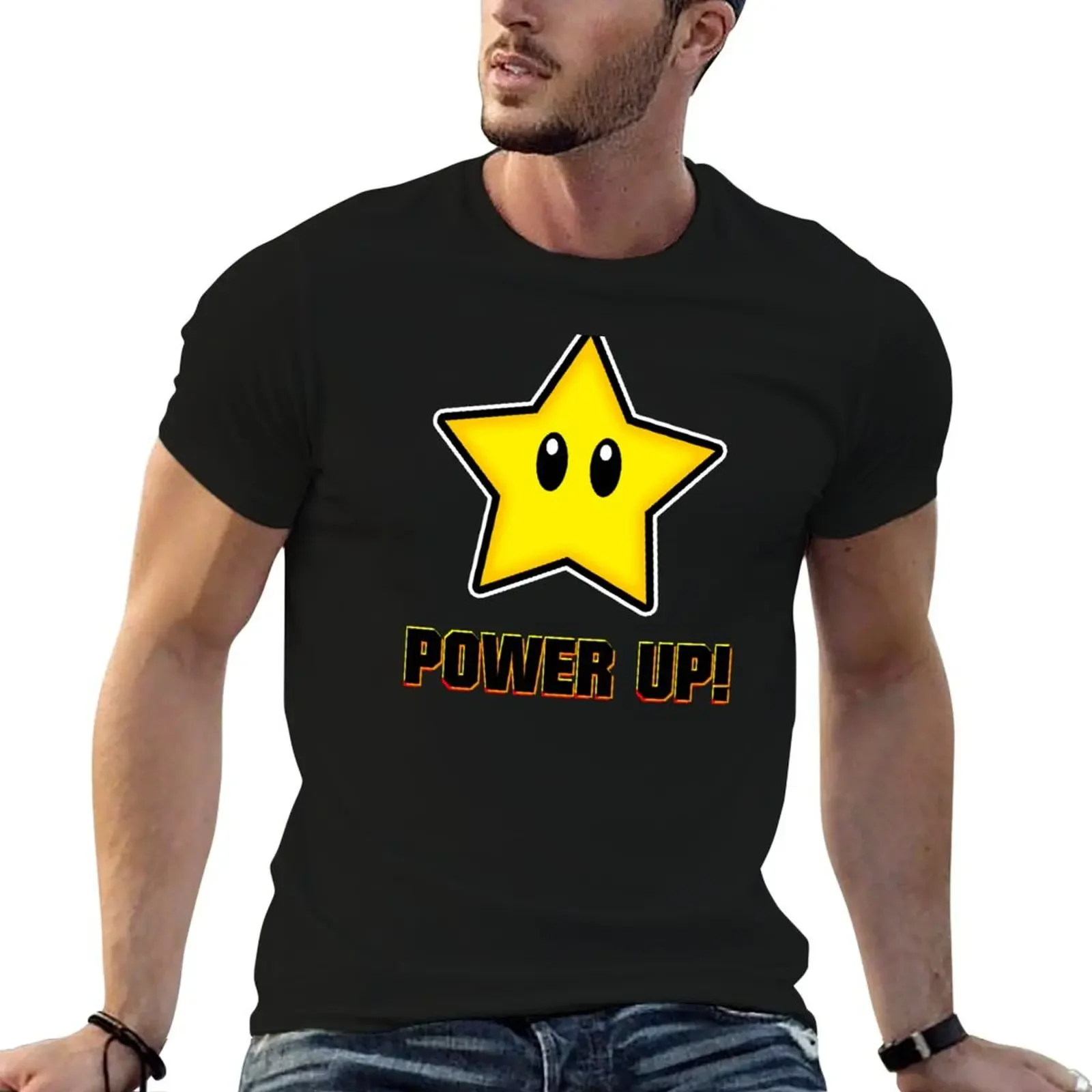 Power Up Star! T-Shirt anime t shirts vintage t shirts custom t shirt clothes for men