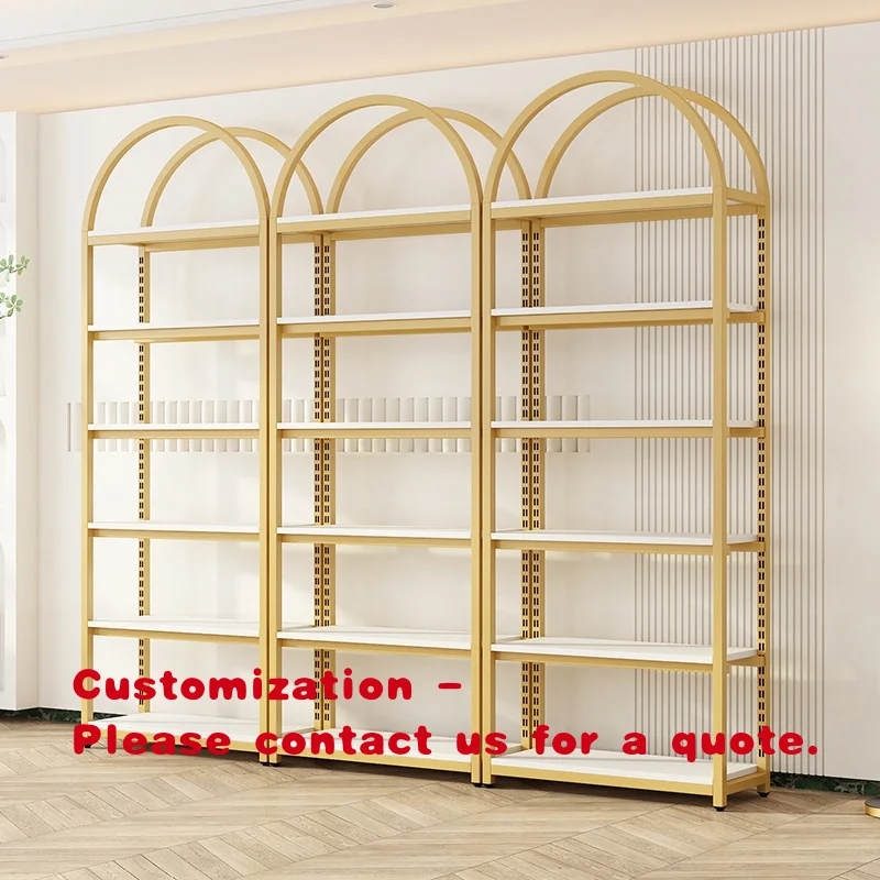 custom.Light Luxury Modern Multi-Function Disassembly Commercial Beauty Salon Nail Art Cosmetics Display Cabinet & Storage Rack