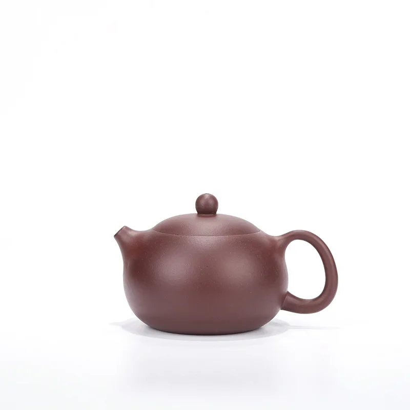 

Zisha Teapot Yixing Handmade Pot Kung-fu Teaware Purple Clay Drinkware For Puer Green Purple clay Xishi pot inverted handle